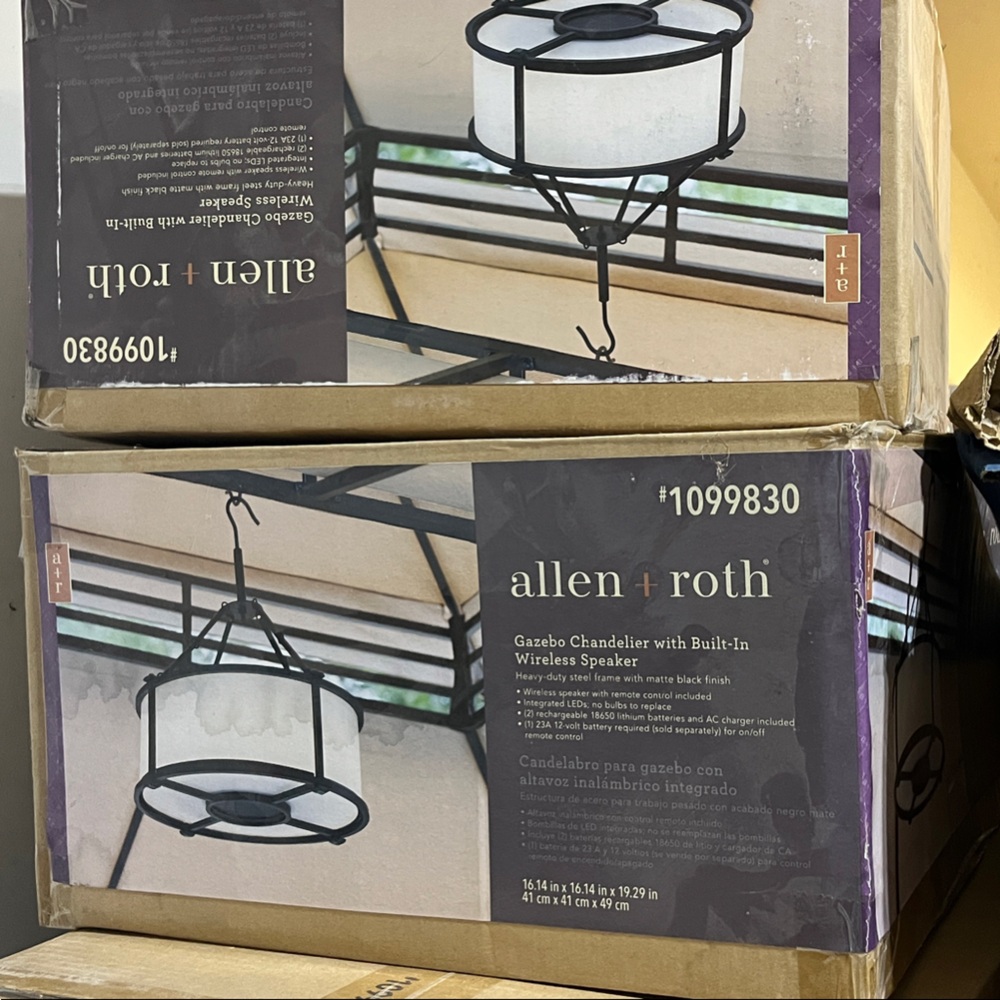 Allen + Roth Black Outdoor Pendant Light